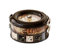 Genérico Snack Pots - Snacks Box | Rotating Wide Mouth Stackable | Snack Box Container | Containers For Family, Students, Adults, Men, Women, Kitchen, Home, Indoor, Office, Partys