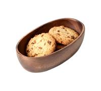 Generico Snack Serving Bowl - Wooden Bowls For Food | Boat Shape Decorative Serving Bowls For Nuts Snack Sandwich Bread Fruit Appetizers Dips Sauce Candy Desserts Condiments