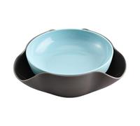 Generico Snack Serving Dish - Double Layer Popcorn Bowl With Shell Storage, Snack Bowl With Waste Compartment, Durable Food Server | Shell Organizer For Home Cafe Restaurant Dining