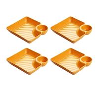 Generico Snack Tray - 18.3x4cm Non-Slip Modern Display Plates -Versatile Snack Serving Platter Fruit Tray - For Efficient Space Utilization Party Breakfast Lunch Dinner Cheese Dumplings Fruit