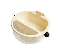 Generico Snack Tray - Removable Compartments Fruit Container with Handles, Versatile Snack Box for Easy Serving | Food Storage Organizer for Daily Use | for Picnic Camping Outdoor Food Prep Kitchen