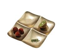 Generico Snack Tray - Stainless Steel Plate | 3 4 6 Grid Design
