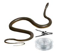 Genérico Snake Joke, serpente fittizio attaccato a pinze con corda, una farsa sorprendente con effetto realistico | Accessorio per momenti divertenti, scherzo all'aperto, campo da golf, animac
