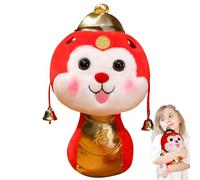 Generico Snake Plush Doll, 2025 Cute Red Cartoon Snake Mascot, Soft and Cuddly Plush Toy, Chinese New Year Home Decoration, Ideal for Living Room, Brings Joy and Good Fortune, 11.81 Inches