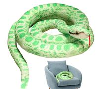 Generico Snake Stuffed Animal | Ultra Soft 110cm Snake Plush Toy for Kids,Realistic Boa Constrictor Plush Snakee, Stuffed Animal Throw Pillow for Halloween Party Favors