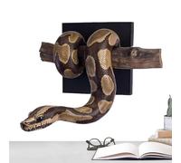 Generico Snake Wall Sculpture,Gothic Resin Figurine 3D with Branch - Gothic Snake Decor | for Apartment Porch Garden Patio Office Indoor Bathroom Outdoor Living Room Bedroom Home