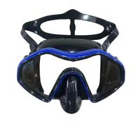 Generico Snorkeling Scuba Diving Maschera Occhialini da Immersione Gonna in Silicone Immersione panoramica, Compatibile for Il Nuoto degli Adulti(B)