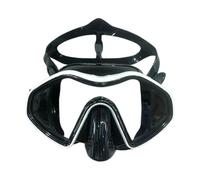 Generico Snorkeling Scuba Diving Maschera Occhialini da Immersione Gonna in Silicone Immersione panoramica, Compatibile for Il Nuoto degli Adulti(A)