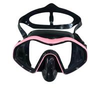 Generico Snorkeling Scuba Diving Maschera Occhialini da Immersione Gonna in Silicone Immersione panoramica, Compatibile for Il Nuoto degli Adulti(D)
