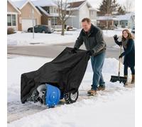Generico Snow Blower Covers, Weatherproof Mower Protector, Outdoor Equipment Shield, Heavy Duty Machine Guard, 33.07x57.99x51.97 Inches Snow Thrower Enclosure for Protecting Rain Dust UV on Driveway