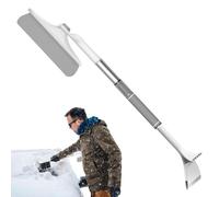 Generico Snow Scraper - Raschia Ghiaccio per Auto in Lega di Alluminio | Manico Estensibile con Design Antiscivolo per L’Inverno | Garantisce Una Chiara visibilità del Parabrezza Durante La Guida