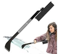 Generico Snow Scraper - Raschia Ghiaccio per Auto in Lega di Alluminio | Manico Estensibile con Design Antiscivolo per L’Inverno | Garantisce Una Chiara visibilità del Parabrezza Durante La Guida