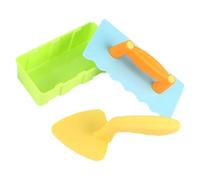 Generico Snow Toys Brick Maker - Beach Sand Mold Set | Outdoor Kit | 3 Piece Masonry Tool Set, Shovel Scraper & Box Mold, Kids Summer Beach & Winter Play for Yard Yard Lawn Backyard