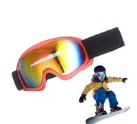 Generico Snowboard Goggles, Kids Ski Goggles, Youth Snow Eyewear, Uv Protection Pc Lens, Soft Tpu Frame Comfort Fit, for Skiing Snowboarding Outdoor Sports, Size, Multicolor, 1 Pair