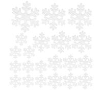 Generico Snowflake Decorations - 21-Piece Christmas Pendant Set for Holiday Decor | Lightweight Sturdy Design with Intricate Cutout Patterns, Easy Feature, Ideal for Window Door Wall