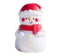 Generico Snowman Night Light, Cute Christmas Night Lights With Timer, 3.66x3.54x4.92 Inches Glowing Snow Figure for Bedroom Living Room Study Dorm Workplace Holiday Decor Winter Table Scene