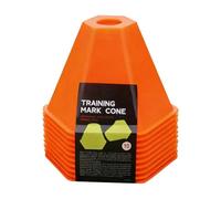 Genérico Soccer Conos Agility Training Equipment - 10 Pack High Visibility Field Markers, Disc Cons For Football Basketball Skating Drills, Sports Coaching Gear For Kids Youth Backyard Games