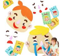 Generico Social Emotional Learning Toy - Making Faces Felt Game | Social Emotional Making Faces Kit Multiplayer Felt Emoticon Game For Park Car Outdoors Home School And Group Play