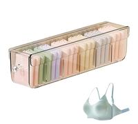 Generico Sock Underwear Organizer | Effortless Clear Drawer Organizer Storage Boxes Dividers | Multifunctional Easy Access Storage Box For Space Saving Clothes, Panties, Socks, Wardrobe, Ties