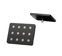 Generico Soffione Doccia Universale Anti-bloccaggio pressurizzato da 10 Pollici di Grandi Dimensioni(Black)