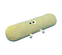 Generico Soft Body Cushion, 35.43in Cartoon Striped Long Bolster Pillow, 90cm/35.43 Inches Comfortable Snuggle Pillow for Side Sleepers, Removable Lumbar Leg and Back Support