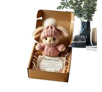 Generico Soft Bunny Toys - Portable Hugging Companion Doll, Small Stuffed Toy | Cute Design, Ideal for Girls Kids Birthday Christmas Easter Valentines Indoor Desk Sofa Car, Plush, 18cm