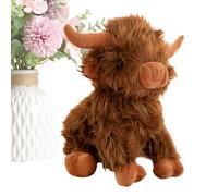 Generico Soft Cattle Plush, Hugging Animal Doll, Cute Stuffed Companion with Comfort Padding, Fabric Figure, Kawaii Farm Style Design, Plush Gift for Nursery, Desk and Sofa