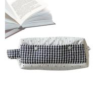 Generico Soft Pencil Case - Plaid Dot Large Capacity Zipper School Supplies