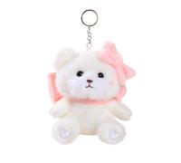 Generico Soft Plush Bear Keychain Fuzzy Mini Bag Charm Accessory