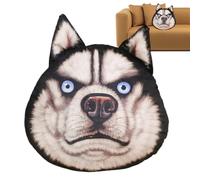 Genérico Soft Plush Husky Head Cushion,Stuffed Pillow Cushion - For Home Office Apartment Hotel College Dorm Room Farmhouse Car Interior Living Room
