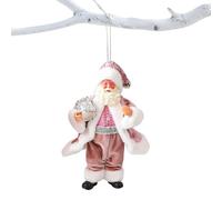 Generico Soft Santa Claus Ornaments | Home Decor Party Supplies F0r Holiday Trees | Santa Ornaments for Christmas Tree for Indoor Outdoor Bedroom Living Room Fireplace Window Yard Porch