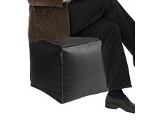 Generico Soft Storage Bench - Foot Stools | Sofa Foot Rest with Hidden Compartment, Cube Chair with Reinforced Panels, Feet Bench, Soft Stool for Bedroom Office Dorm Living, Home Workplace Apartment