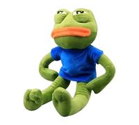 Generico Soft Toddler Anime Stuffed Sad Frog Doll | Pepe The Frog Sad Plush,Cartoon Plush Toy Comfortable Touch For Indoor Easter Christmas Birthday Valentine Toddler Boy Girl Baby