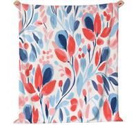 Generico SognanteFlorealeMelograno Coperta In Pile Di Flanella, Bianco Coperta Bambini Decorazioni Casa - Morbida E Calda Per Ragazzi E Ragazze Divano Coperta 180 x 200 cm