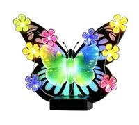 Generico Solar Butterfly - Iron Waterproof LED Outdoor Wall Decor, Solar Powered Garden Fence Light | Decorative Patio Porch Courtyard Backyard Lawn Balcony Front Door Ambient Lighting