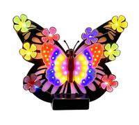 Generico Solar Butterfly - Iron Waterproof LED Outdoor Wall Decor, Solar Powered Garden Fence Light | Decorative Patio Porch Courtyard Backyard Lawn Balcony Front Door Ambient Lighting