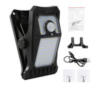 Generico Solar Clamp Lights, Outdoor 3-Mode, Motion Sensor Bright, LED Solar Clip Light, Perfect for Garden Patio Porch Pathway Deck Fence Wall Gutter Terrace Landscape Home Indoor