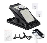 Generico Solar Clip Light - Motion Sensor LED Outdoor Lamp | 3 Mode Bright Clip On Light for Garden Patio Porch with Fence Wall Gutter Deck Pathway, Terrace Landscape, Home Indoor Outdoor Lighting