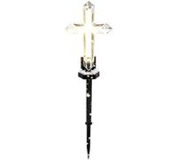 Generico Solar Crosses for Outdoors Cross Shape Decor with Stake