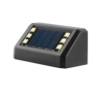 Generico Solar Deck Lights - Waterproof LED Lamp | 7.5x3.8x4cm Outdoor Fence Lights With Intelligent Light Control Click Button White Warm Light For Gardens Courtyards Fences