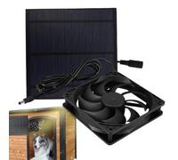 Generico Solar Fan, Cooling Device, 57.09x57.09x0.98 inches Dog House Waterproof, Versatile Air Circulation Kit, Exhaust Fan for Heat Control, Camping, Hiking Picnic, Chicken Coop