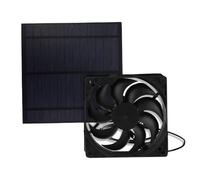 Generico Solar Fan, Cooling Kit, Waterproof Powered Ventilation System for Chicken Coops and Dog Houses, Versatile Air Exhaust Device Camping, Picnic, Rv, Hiking 57.09x57.09x0.98 Inches