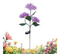 Generico Solar Flower Lights - Outdoor Garden Decor | Waterproof LED Blossom Stakes With Automatic Charging, Yard Landscape Lighting, Decorative Lawn Accessories For Patio Use
