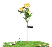 Generico Solar Flowers, Led Rose Stake, Garden Lights, 1.97 Inches Waterproof Design, Energy-Efficient Solar Power, Perfect for Garden, Yard, or Patio Decoration