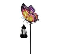 Generico Solar Garden Lights | LED Metal Realistic Butterfly Yard Stakes