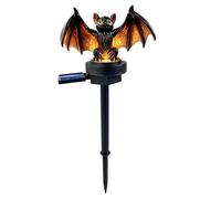Generico Solar Halloween Lights - Waterproof Gothic Resin Bat Yard Decor