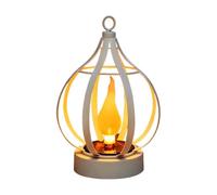 Generico Solar Lanterns Outdoor | Metal Flickering Flame | Waterproof Light