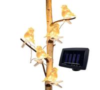 Generico Solar LED Bird Clip On String Lights | Outdoor Garden Birds String Lights With Clip, Decorative Outdoor Lamp For Yard, Garden, Balconies, Trees, Pathways & Fences