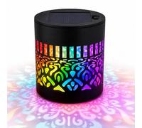 Generico Solar Mandala Projector Light, Decorative Solar Mandala Lights, Seven-Color Changing Mandalas Projection Wall Light for Yard Garden Post Patio Backyard Decor (#1,4pcs)