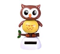 Generico Solar Owl Dashboard Toy - Cute Wobble Head Figurine